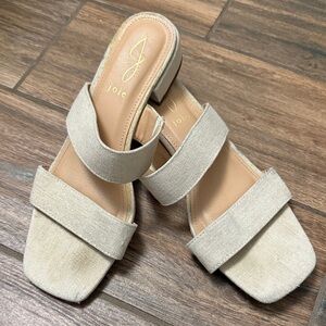 Joie Women's Tan Linen Sandals